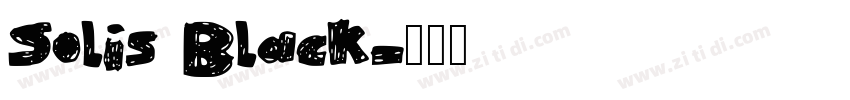 Solis Black字体转换